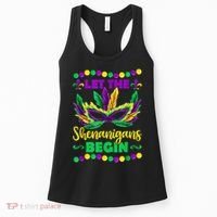Let The Shenanigans Begin Mardi Gras Women's Tank Top thumb 0