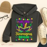 Let The Shenanigans Begin Mardi Gras Hoodie thumb 4