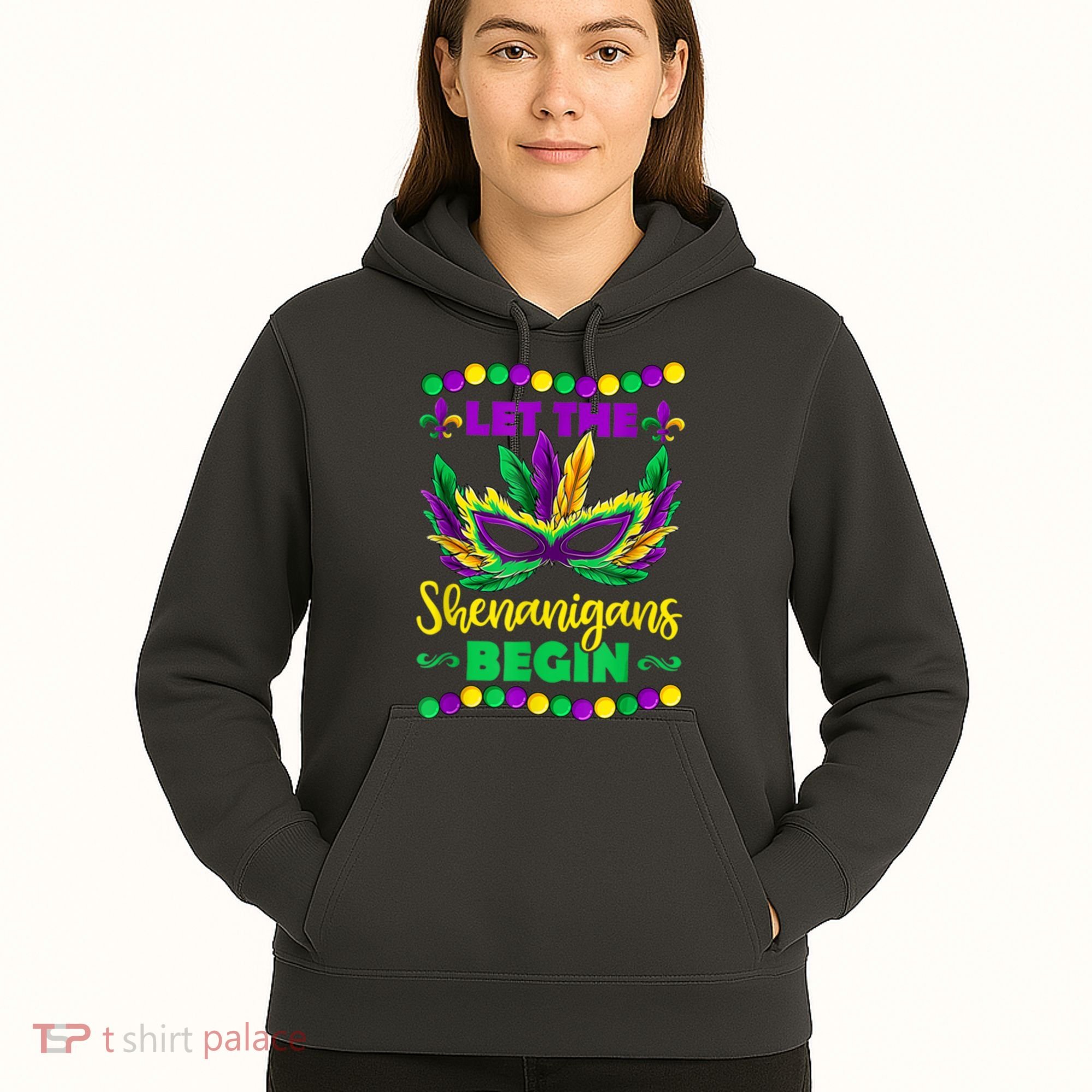 Let The Shenanigans Begin Mardi Gras Hoodie