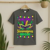 Let The Shenanigans Begin Mardi Gras T-Shirt thumb 2