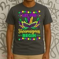 Let The Shenanigans Begin Mardi Gras T-Shirt thumb 3