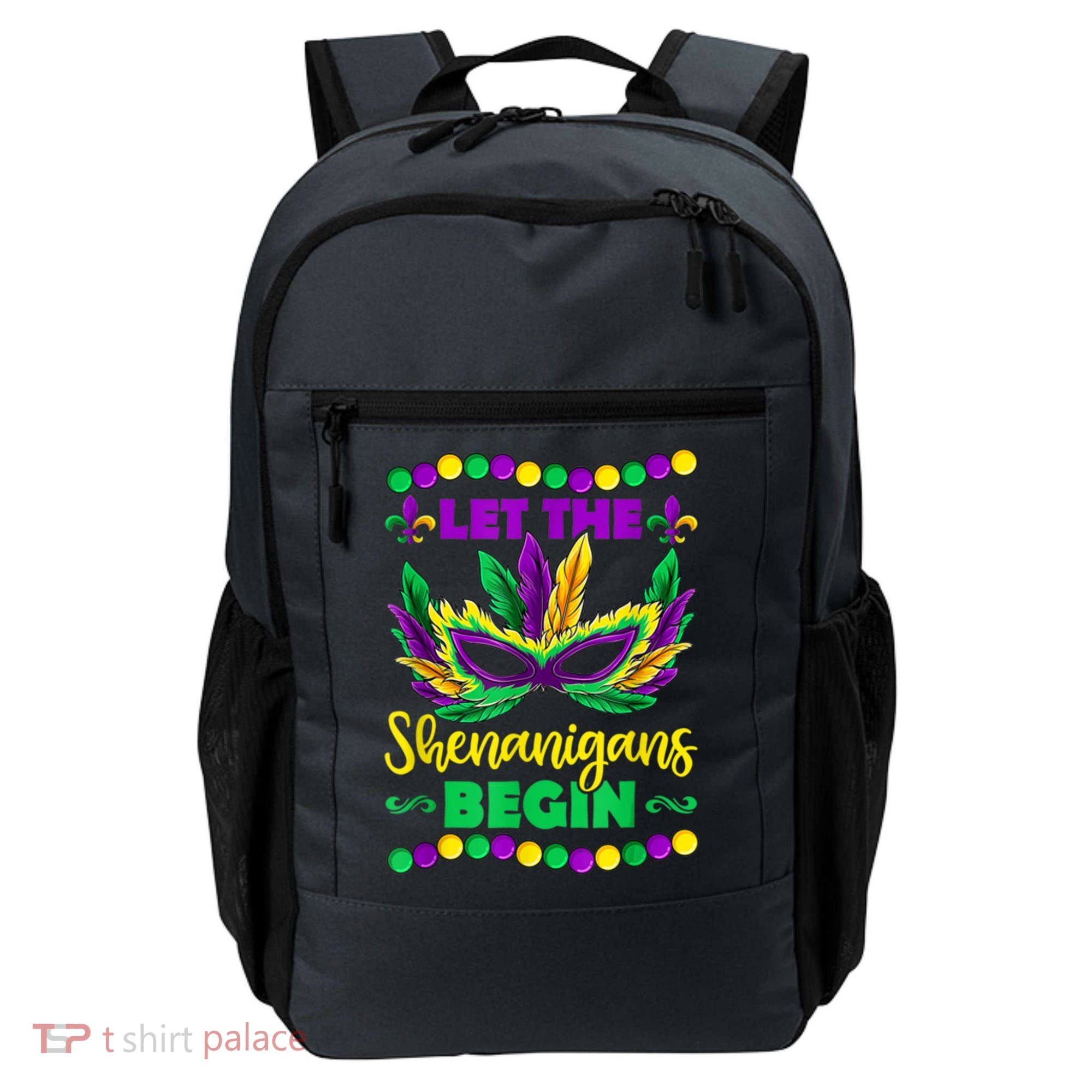 Let The Shenanigans Begin Mardi Gras Backpack