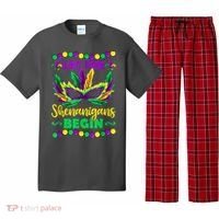 Let The Shenanigans Begin Mardi Gras Pajama Set thumb 0