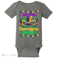 Let The Shenanigans Begin Mardi Gras Baby Bodysuit thumb 0