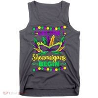 Let The Shenanigans Begin Mardi Gras Tank Top thumb 0