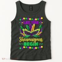 Let The Shenanigans Begin Mardi Gras Tank Top thumb 2