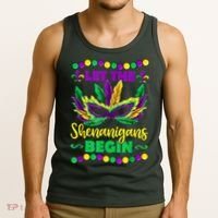 Let The Shenanigans Begin Mardi Gras Tank Top thumb 3