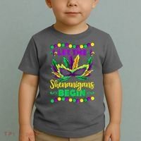 Let The Shenanigans Begin Mardi Gras Toddler T-Shirt thumb 2