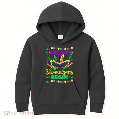 Let The Shenanigans Begin Mardi Gras Kids Hoodie