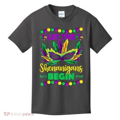 Let The Shenanigans Begin Mardi Gras Kids T-Shirt