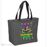 Let The Shenanigans Begin Mardi Gras Tote Bag thumb 2