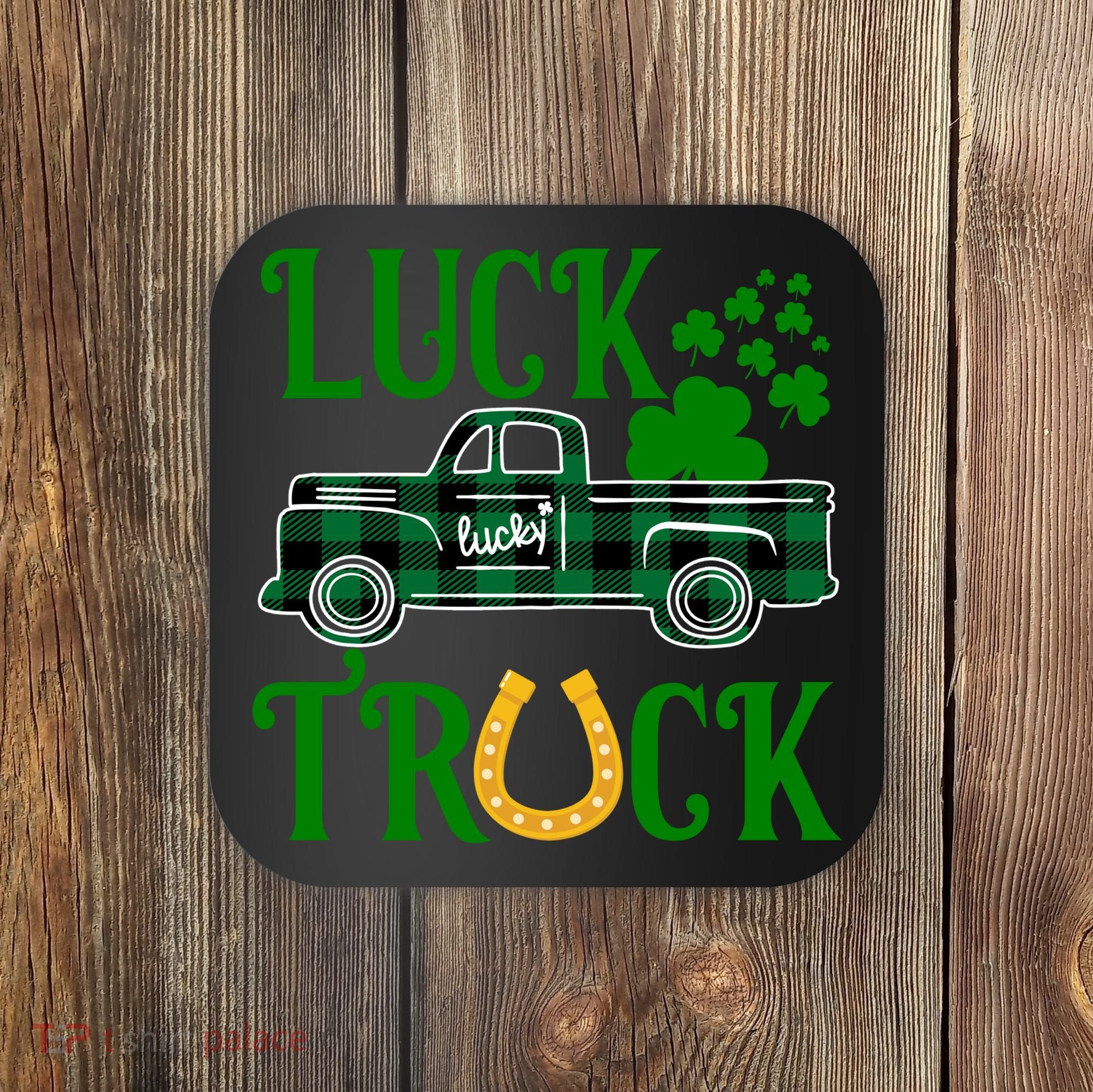 Luck Truck St Patrick's Day Festive Coaster
