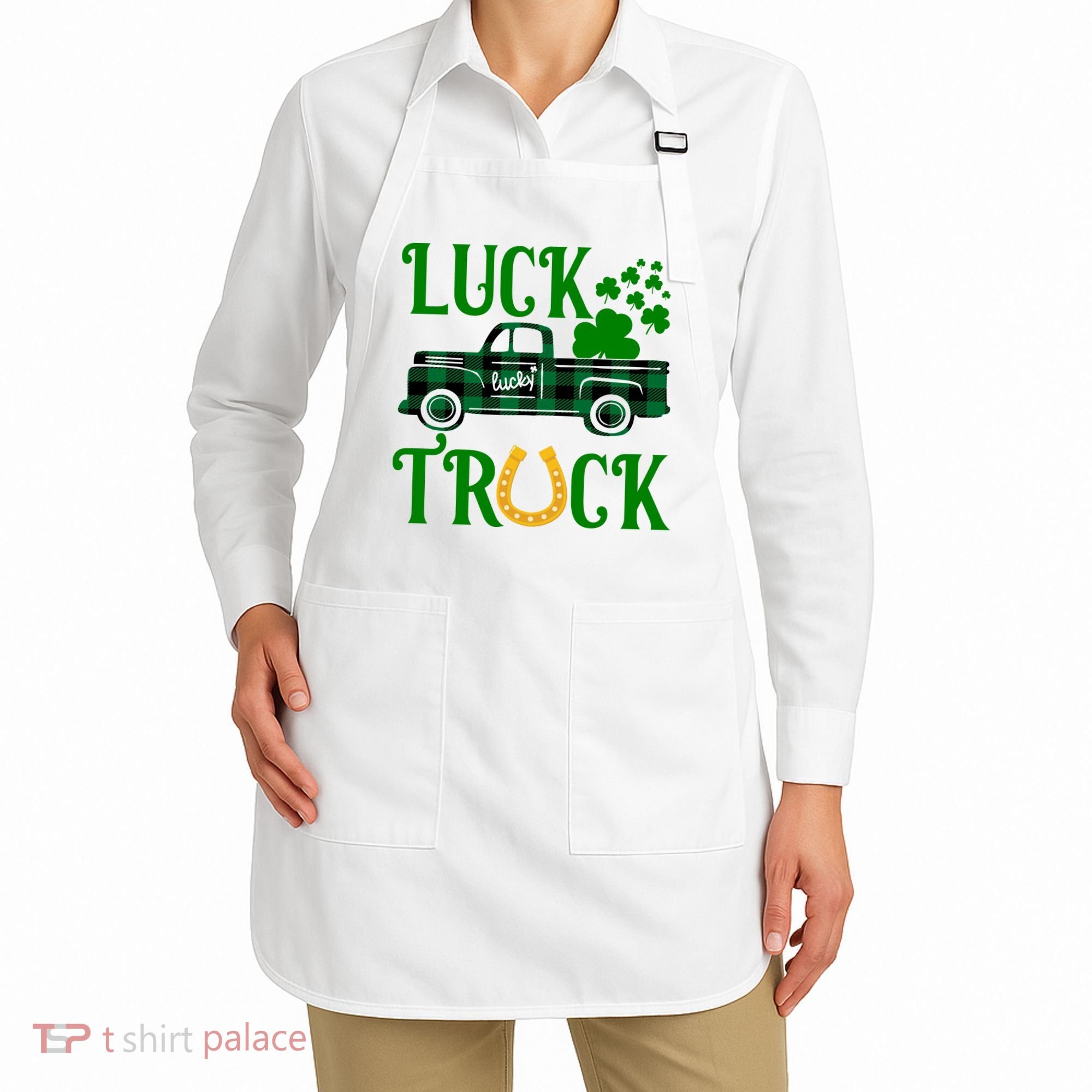 Luck Truck St Patrick's Day Festive Apron