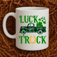 Luck Truck St Patrick's Day Festive Coffee Mug thumb 2