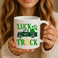 Luck Truck St Patrick's Day Festive Coffee Mug thumb 3