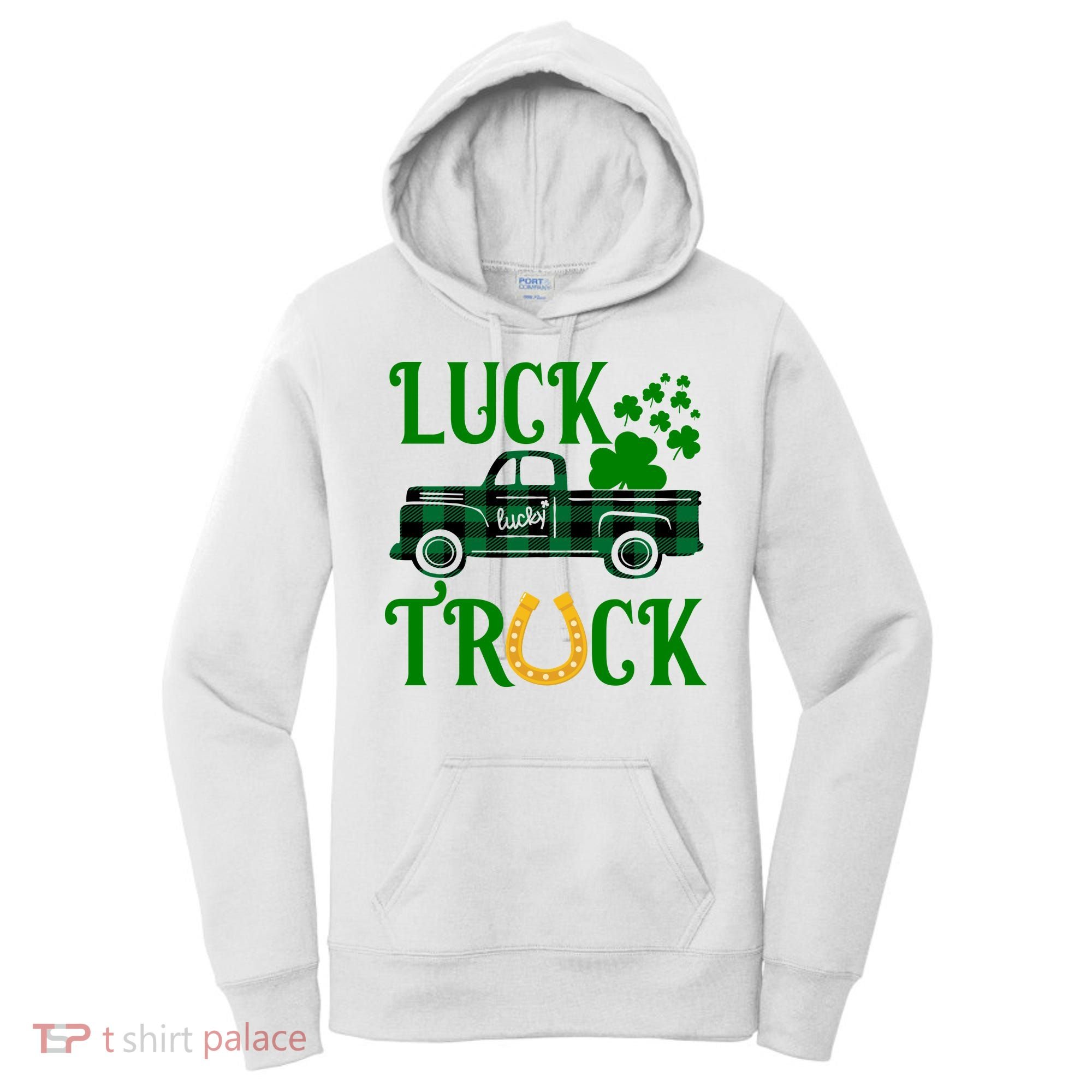 Luck Truck St Patrick's Day Festive Women's Hoodie