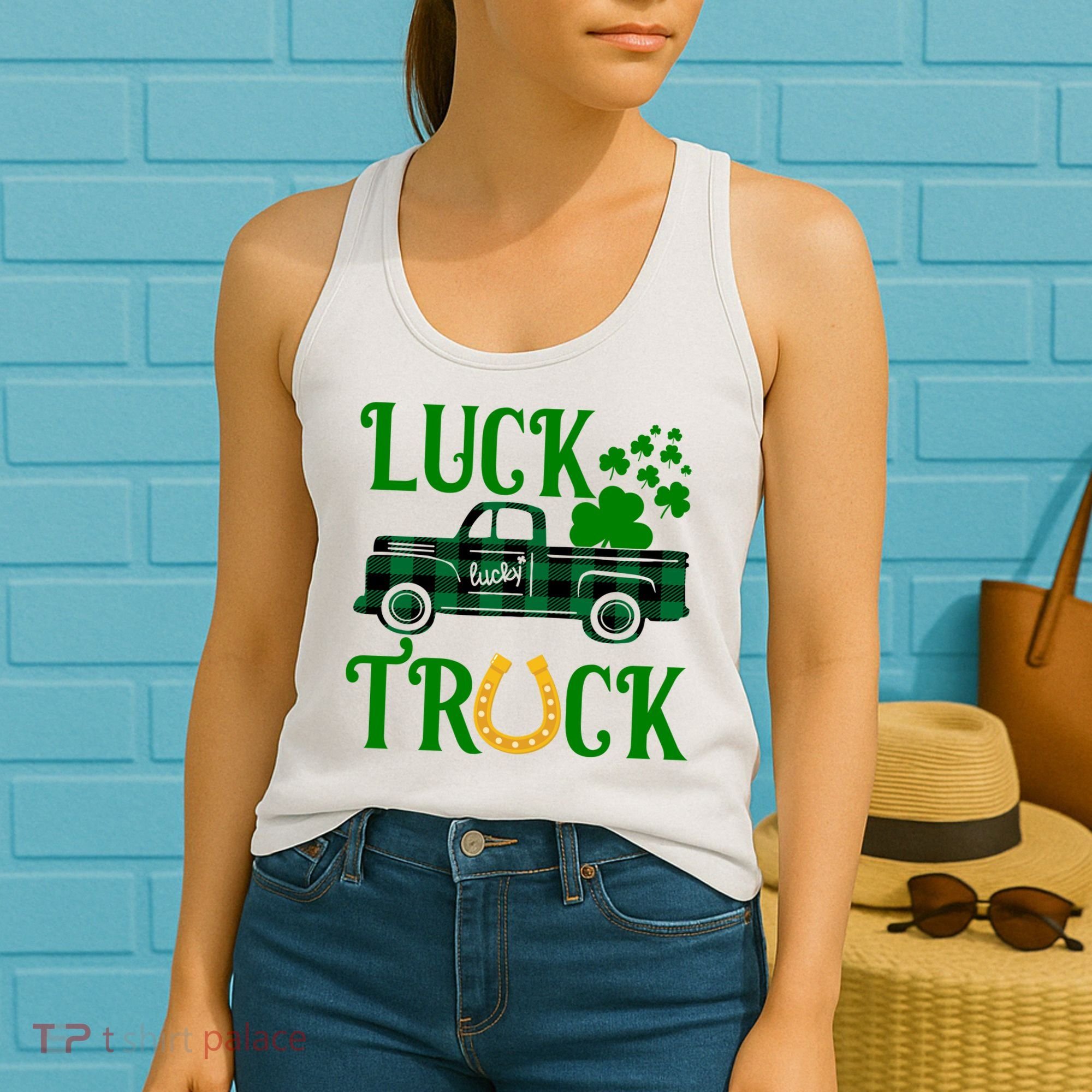 Luck Truck St Patrick's Day Festive Women's Tank Top