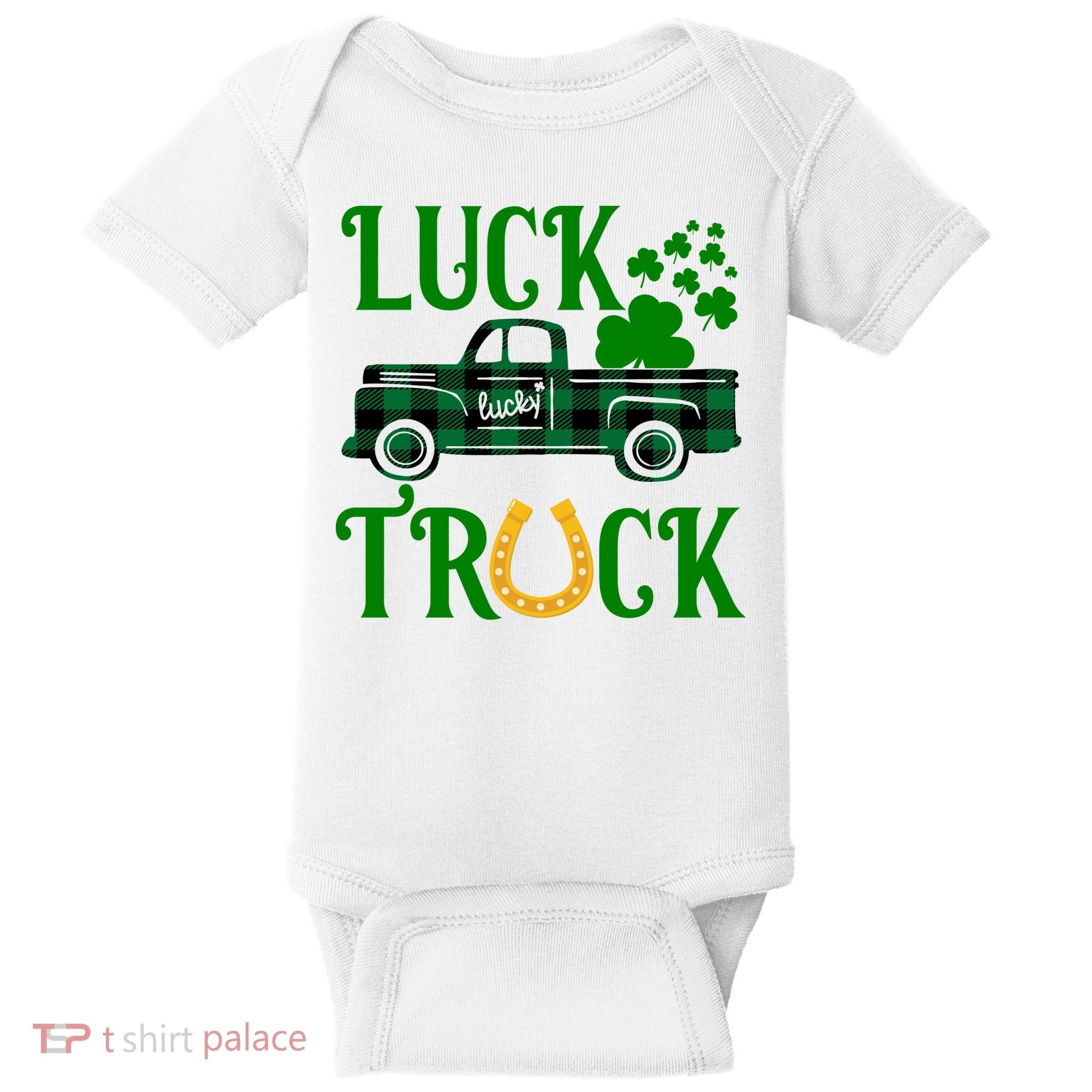 Luck Truck St Patrick's Day Festive Baby Bodysuit