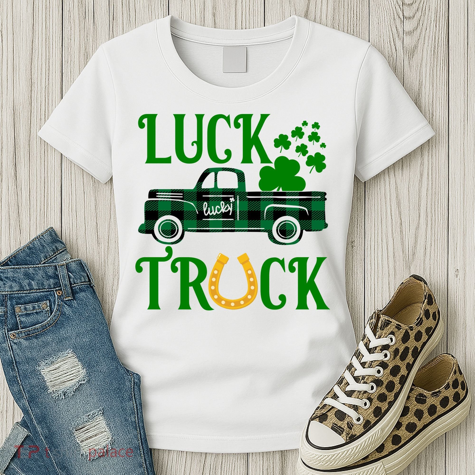 Luck Truck St Patrick's Day Festive Women's T-Shirt