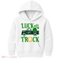 Luck Truck St Patrick's Day Festive Kids Hoodie thumb 0
