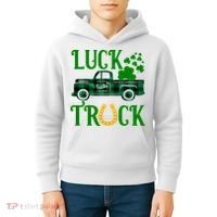 Luck Truck St Patrick's Day Festive Kids Hoodie thumb 4