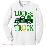 Luck Truck St Patrick's Day Festive Kids Long Sleeve Shirt thumb 0