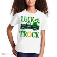 Luck Truck St Patrick's Day Festive Kids T-Shirt thumb 2