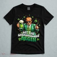 Let The Shenanigans Begin Funny Trump St PatrickS Day T-Shirt thumb 5