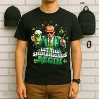 Let The Shenanigans Begin Funny Trump St PatrickS Day T-Shirt thumb 6