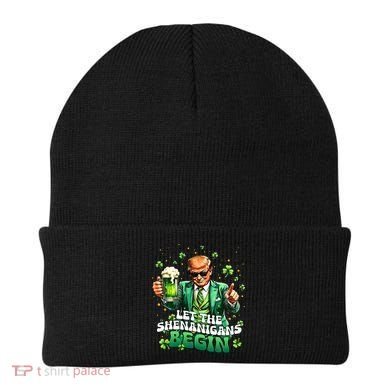 Let The Shenanigans Begin Funny Trump St PatrickS Day Beanie