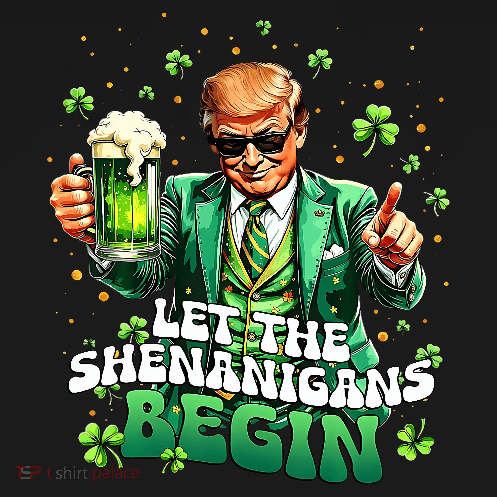 Let The Shenanigans Begin Funny Trump St PatrickS Day Women's Tank Top