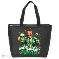 Let The Shenanigans Begin Funny Trump St PatrickS Day Tote Bag thumb 0