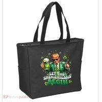 Let The Shenanigans Begin Funny Trump St PatrickS Day Tote Bag thumb 2