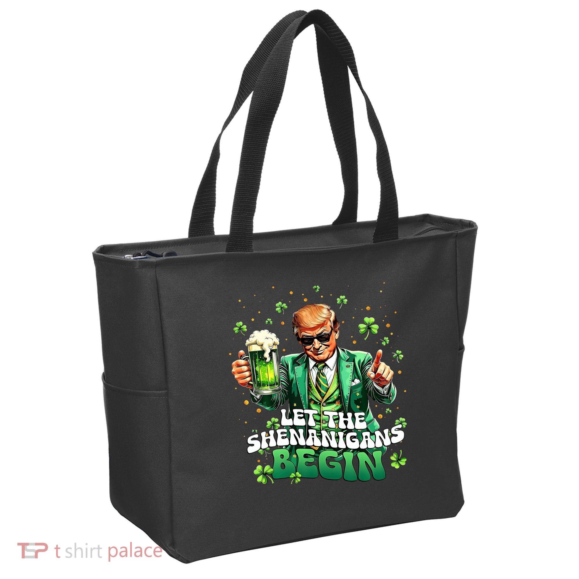 Let The Shenanigans Begin Funny Trump St PatrickS Day Tote Bag