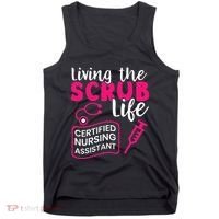 Living The Scrubs Life Certified Nursing Assistant CNA Tank Top thumb 0