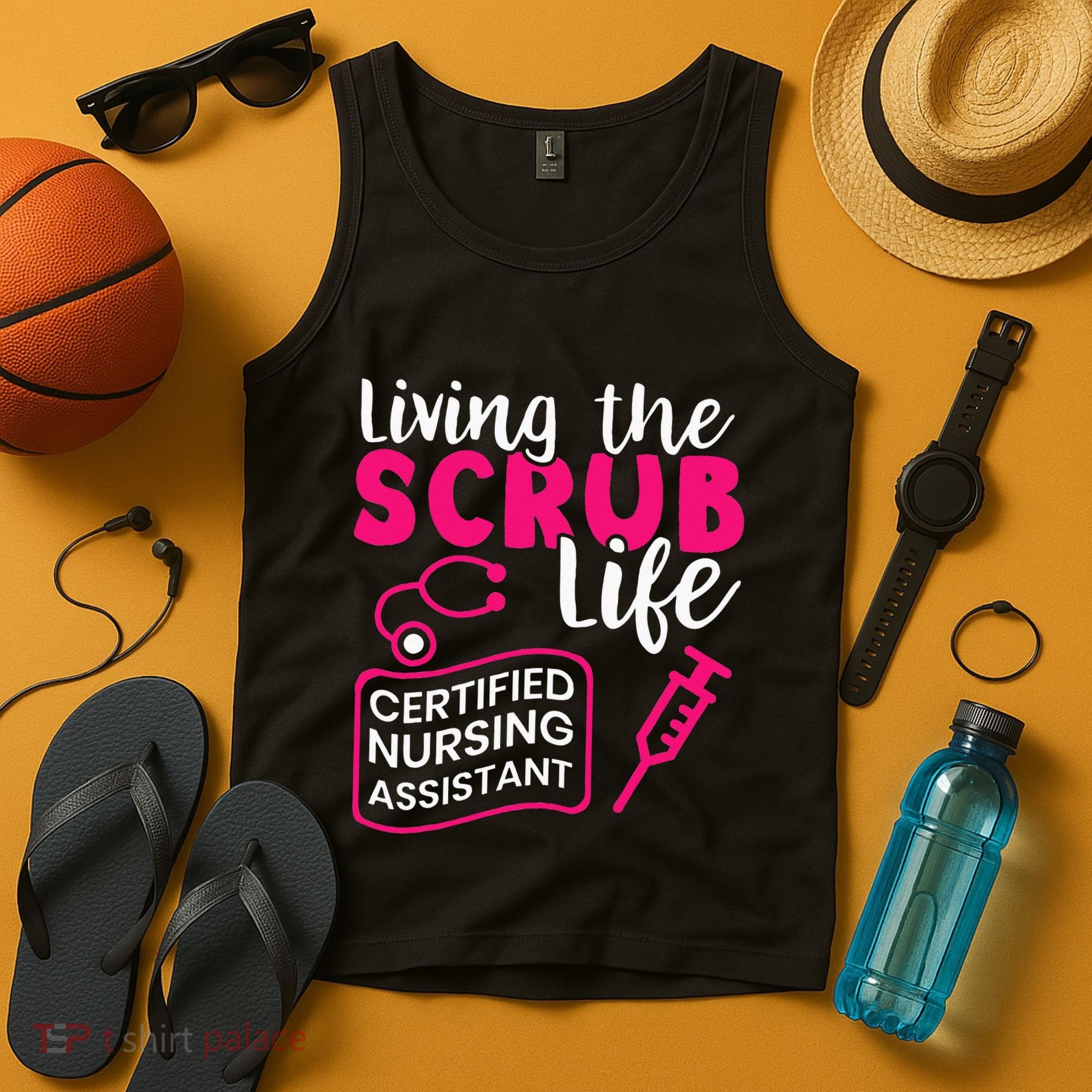 Living The Scrubs Life Certified Nursing Assistant CNA Tank Top