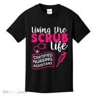 Living The Scrubs Life Certified Nursing Assistant CNA Kids T-Shirt thumb 0