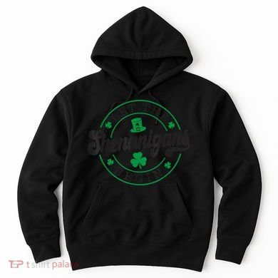 Let The Shenanigans Begin St. Patrick's Day Shamrock Circle Hoodie