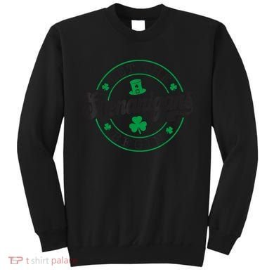 Let The Shenanigans Begin St. Patrick's Day Shamrock Circle Sweatshirt