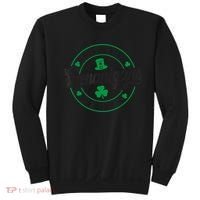 Let The Shenanigans Begin St. Patrick's Day Shamrock Circle Sweatshirt thumb 0