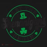 Let The Shenanigans Begin St. Patrick's Day Shamrock Circle Pajama Set thumb 2