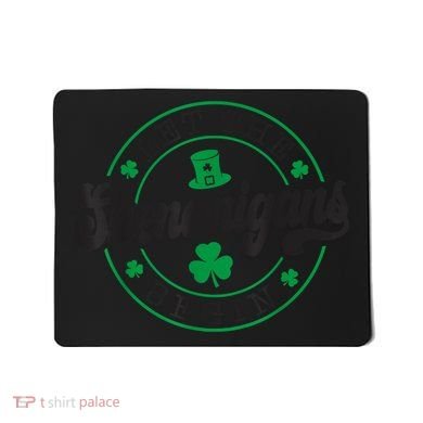 Let The Shenanigans Begin St. Patrick's Day Shamrock Circle Mousepad