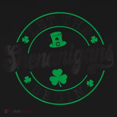 Let The Shenanigans Begin St. Patrick's Day Shamrock Circle PosiCharge Competitor Tank