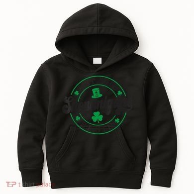 Let The Shenanigans Begin St. Patrick's Day Shamrock Circle Kids Hoodie