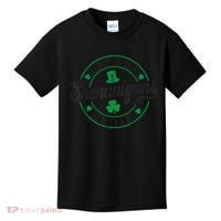 Let The Shenanigans Begin St. Patrick's Day Shamrock Circle Kids T-Shirt thumb 0