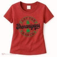 Let The Shenanigans Begin St. Patrick's Day Shamrock Circle Women's T-Shirt thumb 0