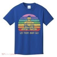Let That Shitgiftgo Buddha Great Gift Funny Meditating Budda Budha Kids T-Shirt thumb 0