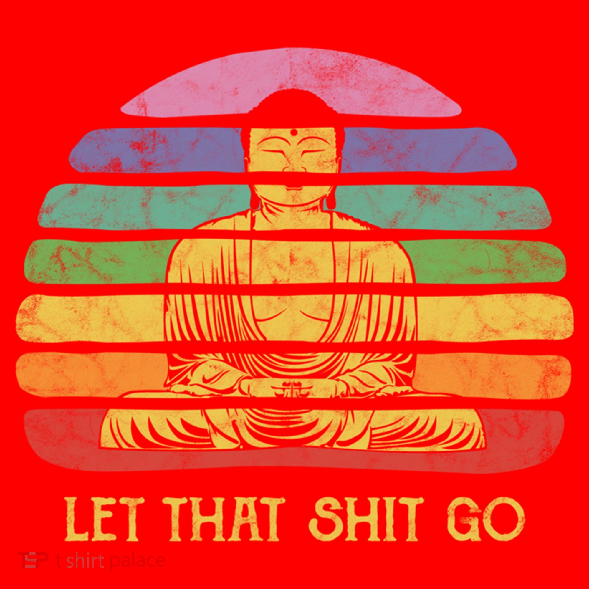 Let That Shitgiftgo Buddha Great Gift Funny Meditating Budda Budha Santa Hat