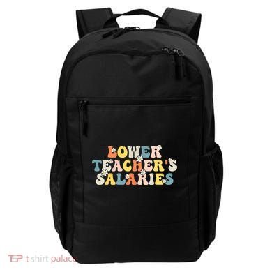Lower Teacher's Salaries Retro Teacher Backpack
