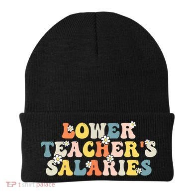 Lower Teacher's Salaries Retro Teacher Beanie